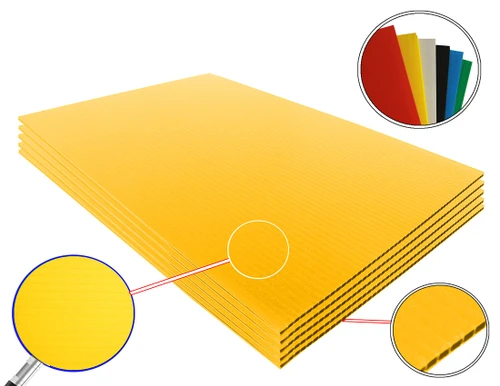 Neon Yellow 24x36 4mm Corrugated Plastic Sheets - Image 2