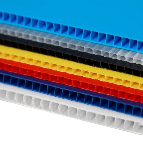 4mm Corrugated plastic sheets: 24 X 24 : 100% Virgin Neon Blue Pad  :  Single pc