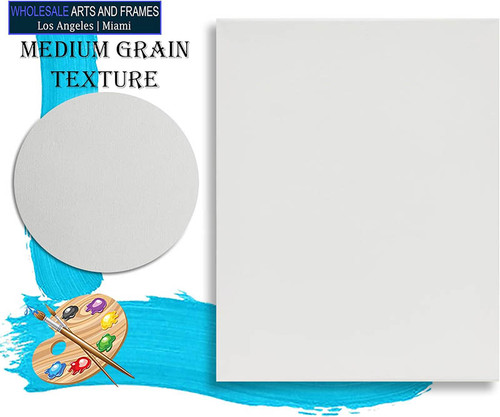 4x4 Blank artist stretched canvas 3/4 inch white cotton primed for painting