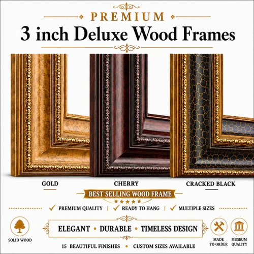 3 Inch Deluxe Wood Frames: 4X6*