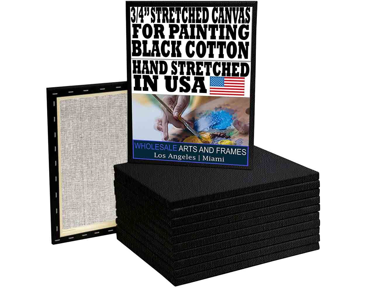3/4-inch Black Cotton