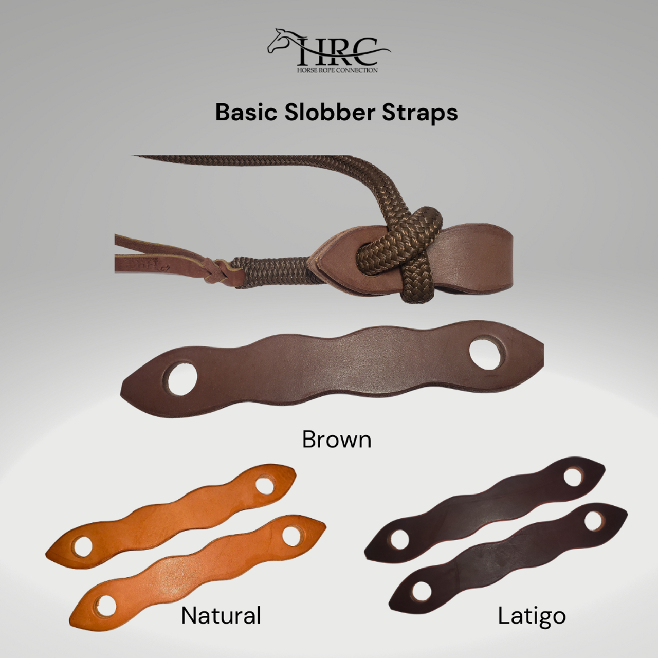 Leather Slobber Straps - Basic