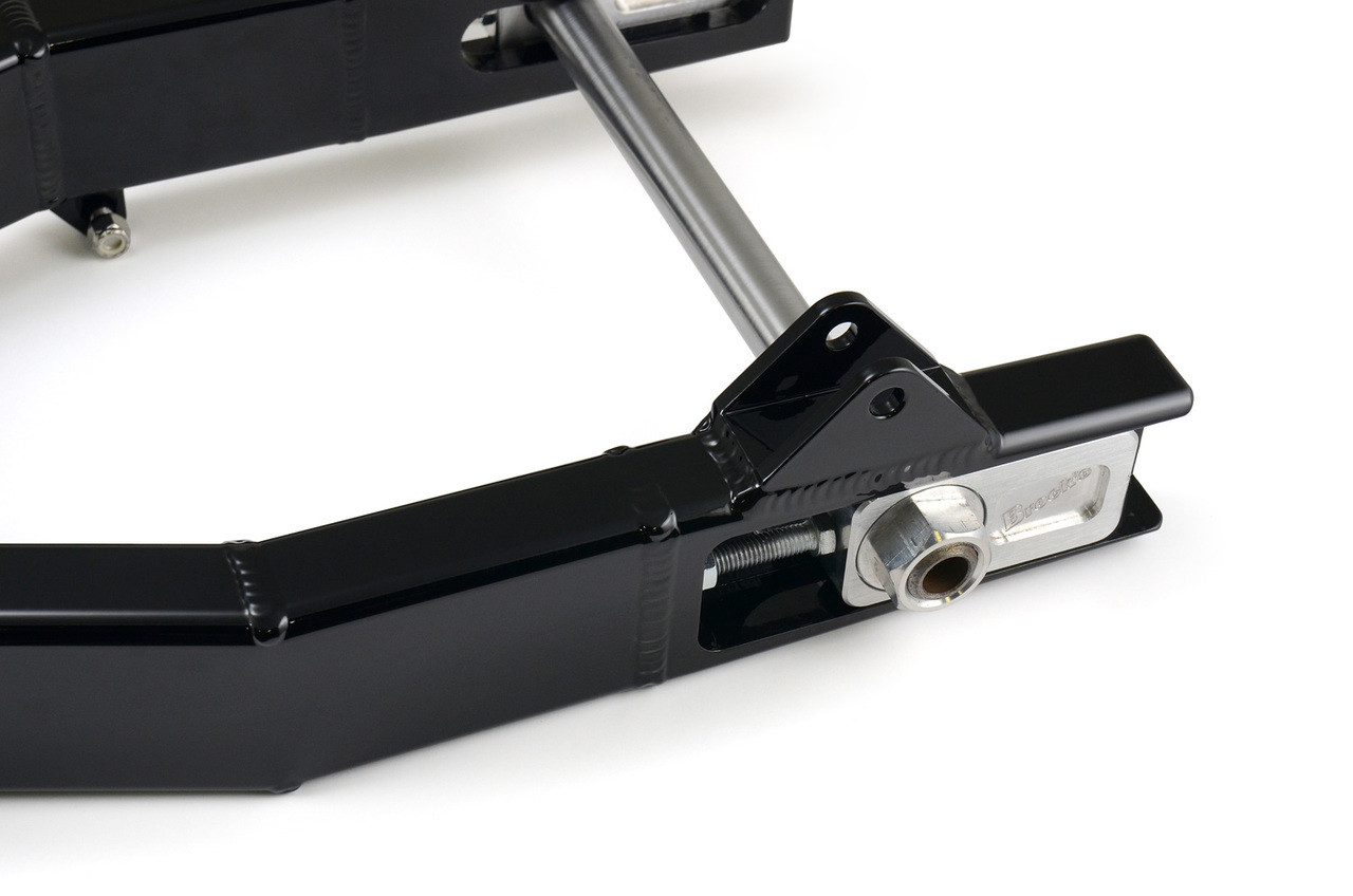 StreetPro Aluminum Swingarm (Black) 03" Over w/ Spherical Bearings