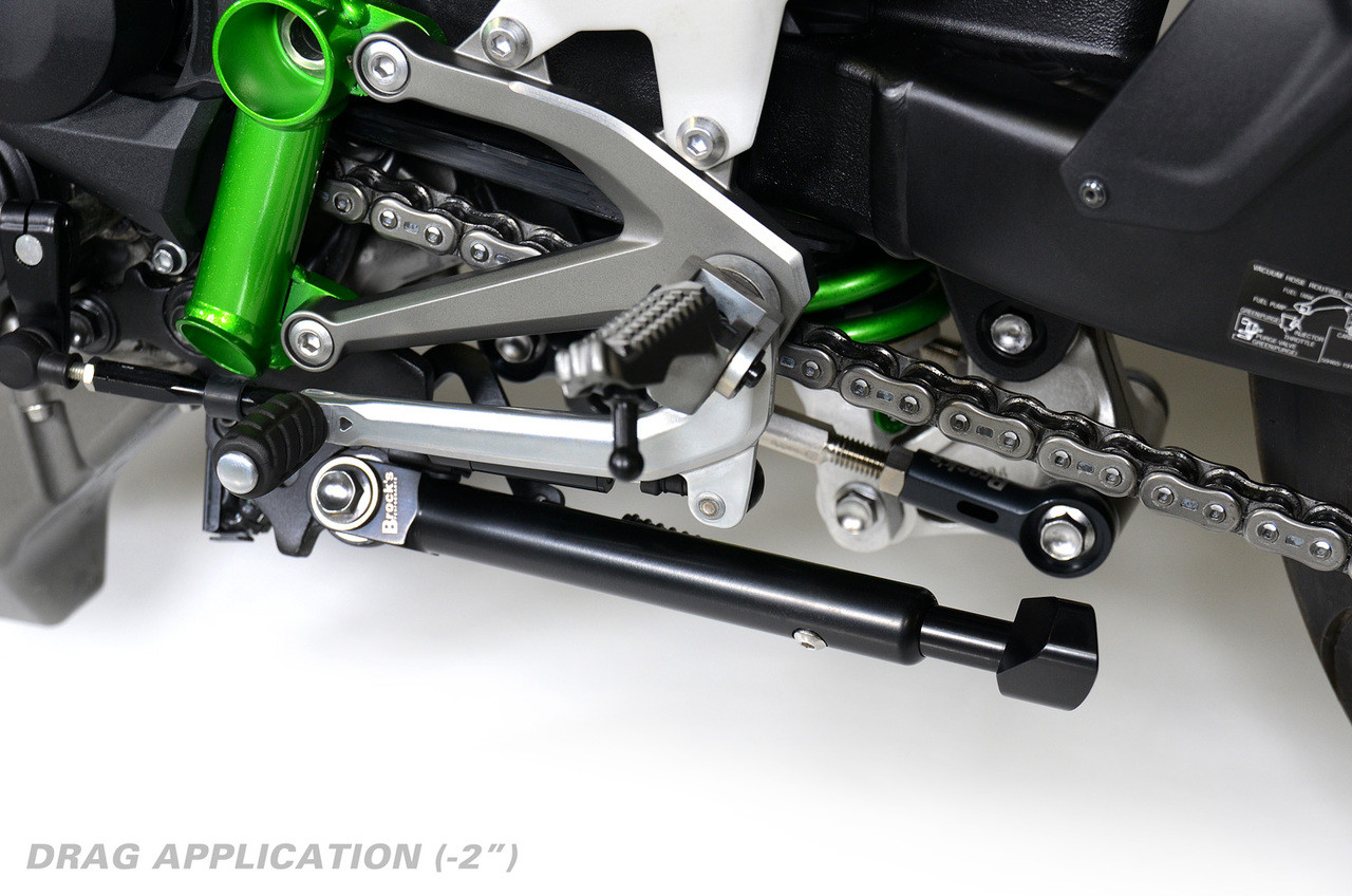Buy Billet Adjustable BrockSTAND Black Road Style Ninja H2/R (15