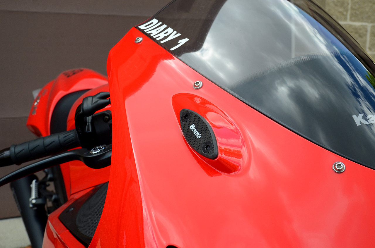 能面顰 New Rage Cycles Mirror Block Off Plates Kawasaki Ninja ZX-4R
