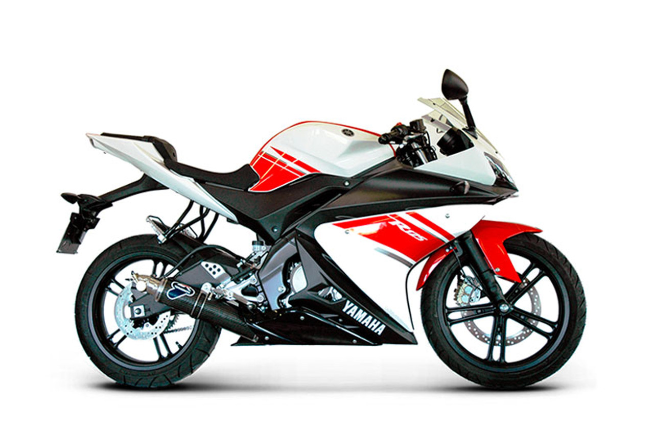 Termignoni Round Stainless/Carbon Full Race System YZF-R125 SKU: 756737 at the price US$ 479 | BrocksPerformance.com