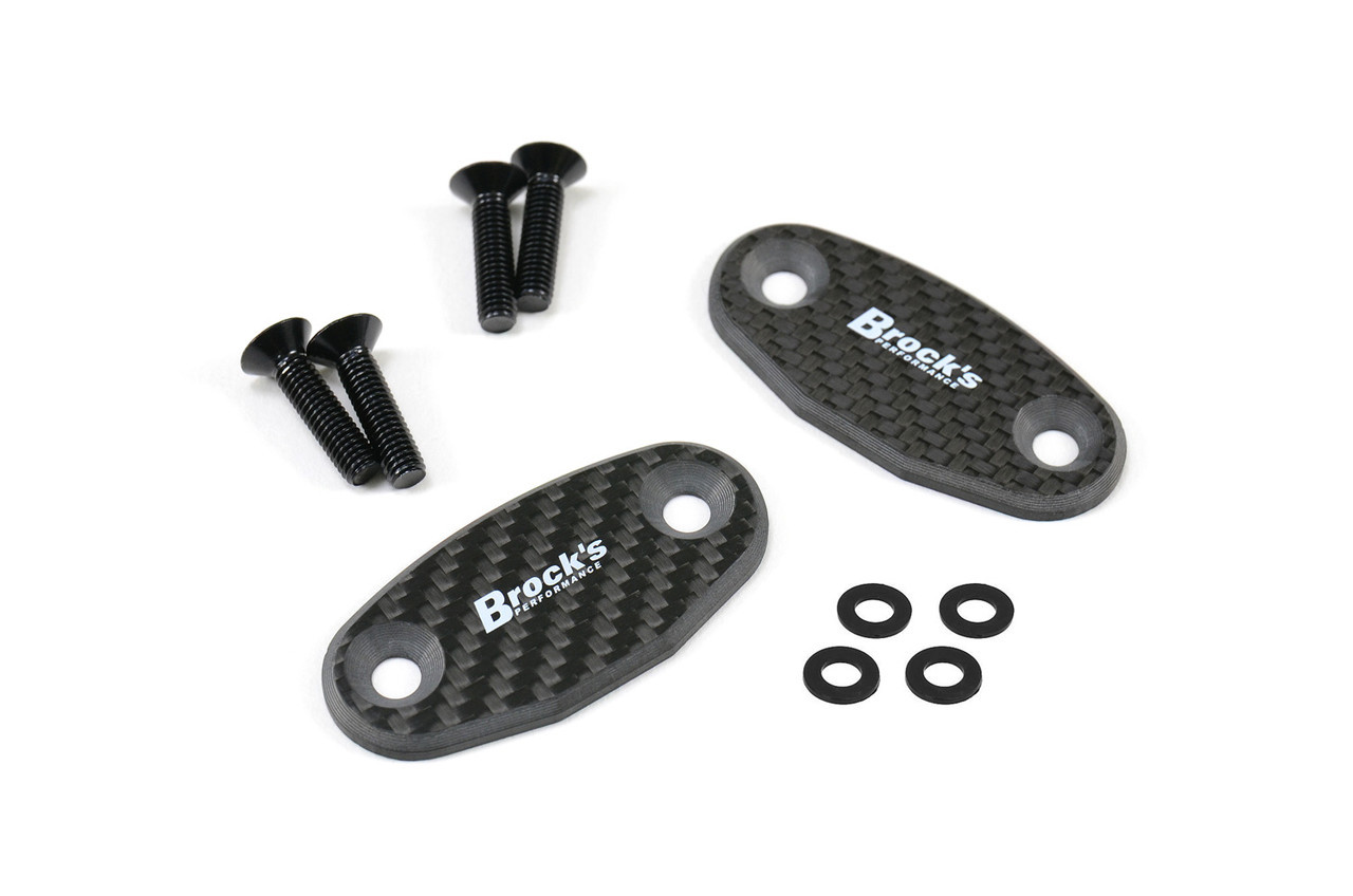   MARUISHI  プレート Buy Mirror Block Off Plate Set Carbon Fiber ZX-10R (16-26) and