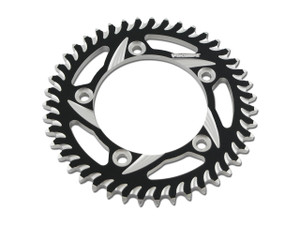 Buy Vortex Rear Sprocket 50 Tooth Black & Silver 530 Chain Suzuki Hayabusa (08-26) / GSX-R1000 (01-08) SKU: 455501 at the price of US$ 81.95 | BrocksPerformance.com