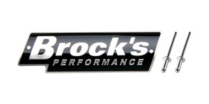 Buy Brock's Performance Logo Plate 5.5in Black w/ Silver Letters (Includes Rivets) SKU: LP997088 at the price of US$ 29.99 | BrocksPerformance.com