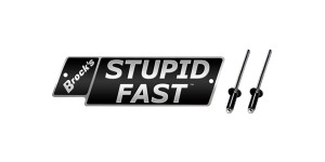 Buy STUPID FAST Logo Plate 4in Black w/ Silver Letters (Includes Rivets) SKU: LP364991 at the price of US$ 29.99 | BrocksPerformance.com