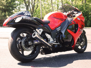 Buy **Dual ShortMeg Slip-On System Suzuki Hayabusa (08-20) SKU: 300603 at the price of US$ 1199 | BrocksPerformance.com