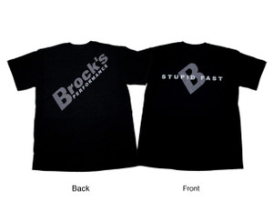 Buy 2XL Brock's Shirt Black w/ Gray Logo SKU: 500843 at the price of US$ 14.99 | BrocksPerformance.com