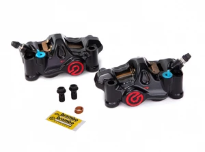 Buy Brembo .484 Café Front Caliper Set (108mm Radial) Anthracite Black SKU: 705075 at the price of US$ 3195 | BrocksPerformance.com