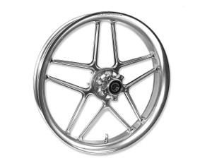 Buy Laguna 17 x 3.5 Forged Aluminum Front Wheel - Polished (09-23) H-D Touring Models SKU: 198490 at the price of US$ 1535 | BrocksPerformance.com