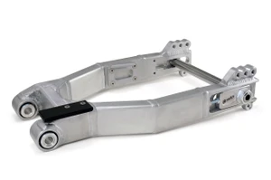 Buy Short ATTACK™ Swingarm Extended 0"-4" (Burnished) for H-D Touring Models (09-26) SKU: 605544 at the price of US$ 1579