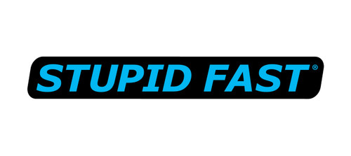 Buy Stupid Fast Decal - Blue/Black SKU: 903392 at the price of US$ 0.25 | BrocksPerformance.com