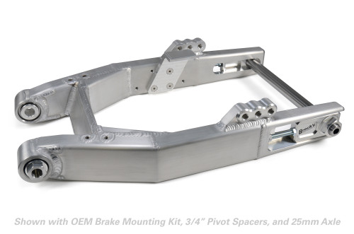Buy Performance Dyna Swingarm w/ Peg Mounts (Burnished) for Harley-Davidson Dyna (00-17) SKU: 604439 at the price of US$ 1579 | BrocksPerformance.com