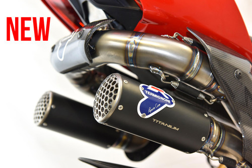 Buy Termignoni Titanium Full System w/ Black Silencers Panigale V4/R/S/Speciale (18-22) SKU: 753643 at the price of US$ 7799 | BrocksPerformance.com