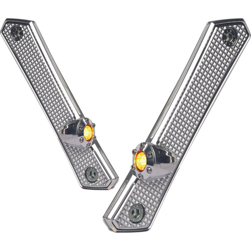 Buy Diamond Front Turn Signals Chrome Touring Models (94-23) SKU: 696281 at the price of US$ 359 | BrocksPerformance.com