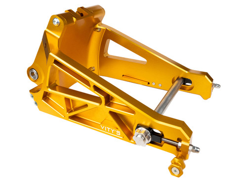 Buy Vity's Performance Swingarm Gold - M8 Softail (18-26) SKU: 697269 at the price of US$ 3990 | BrocksPerformance.com