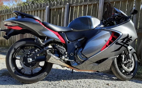 Buy Penta-Carbon Full System 15" Muffler Suzuki Hayabusa (22-26) Polished SKU: 397113 at the price of US$ 1779
