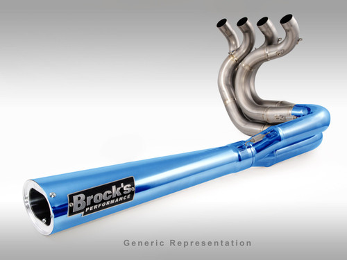*TiWinder Blue Full System w/  18" Muffler Street Baffle GSX-R1000 (05-06)