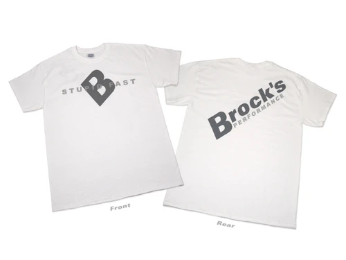 Buy 2XL Brock's Shirt White w/ Gray Logo SKU: 502229 at the price of US$ 14.99