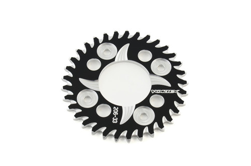Buy Vortex Rear Sprocket 33 Tooth Black & Silver 420 Chain Grom/MSX125 (14-20) / Monkey (2019) SKU: 455605 at the price of US$ 64.95 | BrocksPerformance.com