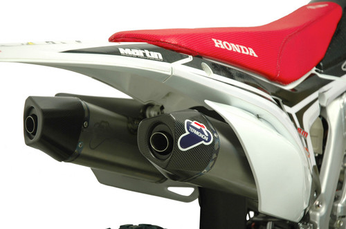 Buy Termignoni Relevance Stainless Dual Slip-On CRF250R (15-17) SKU: 754280 at the price of US$ 929 | BrocksPerformance.com