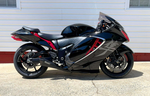 Buy Penta-Carbon Full System 15" Muffler Suzuki Hayabusa (22-26) Black SKU: 397126 at the price of US$ 2129 | BrocksPerformance.com