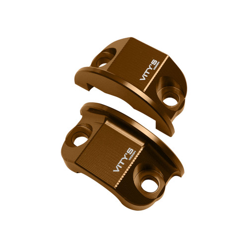 Buy Vity's Clutch/Brake Perch Clamp Set Bronze (83-23) Touring, Softail, Sportster SKU: 697334 at the price of US$ 135