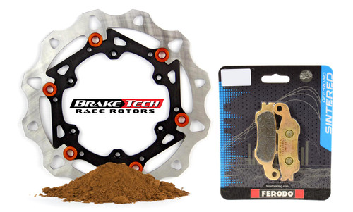 BrakeTech 270mm RMZ250 (07-18), RMZ450 (05-17) Stage II Brake Rotor - BTX-302
