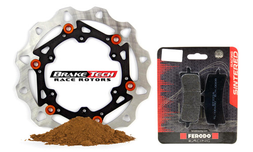 BrakeTech 270mm Suzuki RMZ250 (07-18), RMZ450 (05-17) Stage III Brake Rotor - BTX-301