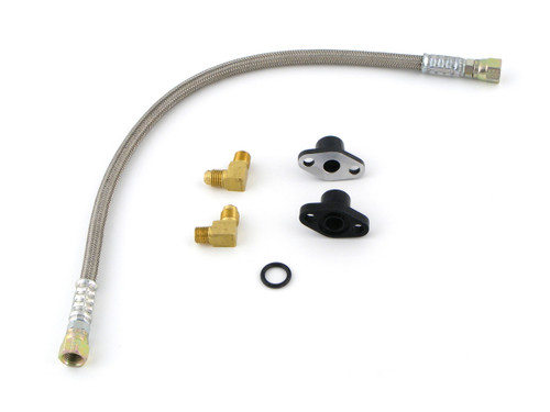 Buy Stainless Steel Oil Cooler Line Kit (Left Side) Suzuki Hayabusa (99-20) SKU: 250620 at the price of US$ 149 | BrocksPerformance.com