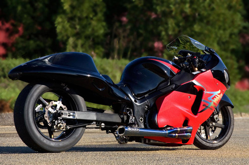 Buy TiWinder Blue Full System w/ 18" Muffler Race Baffle Suzuki Hayabusa (99-26) SKU: 390352 at the price of US$ 2699 | BrocksPerformance.com