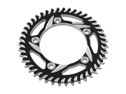 Buy Vortex Rear Sprocket 45 Tooth Black & Silver 530 Chain Suzuki Hayabusa (08-26) / GSX-R1000 (01-08) SKU: 451276 at the price of US$ 81.95 | BrocksPerformance.com