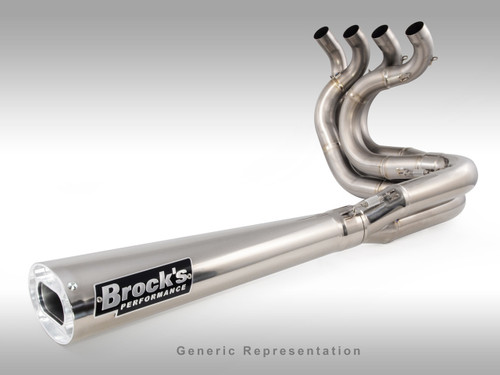 Buy TiWinder Polished Full System w/ 18" Muffler Street Baffle GSX-R1000 (05-06) SKU: 390391 at the price of US$ 2979 | BrocksPerformance.com