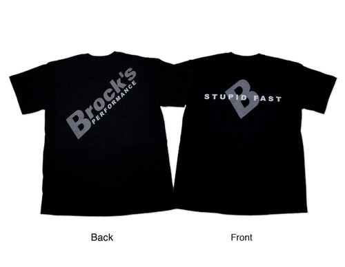 Buy Large Brock's Shirt Black w/ Gray Logo SKU: 500830 at the price of US$ 14.99 | BrocksPerformance.com