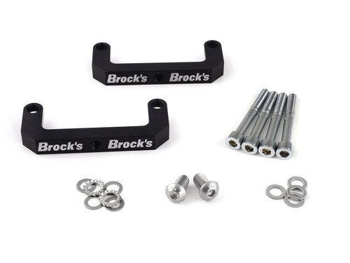Buy Radial Mount Strap Bracket Kit ZX-14R (12-17), ZX-6R (07-19), ZX-636R (13-19), and Hayabusa (22-26) SKU: 930385 at the price of US$ 199 | BrocksPerformance.com