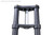Billet Fork Extension Kit 2 Inch Natural Finish