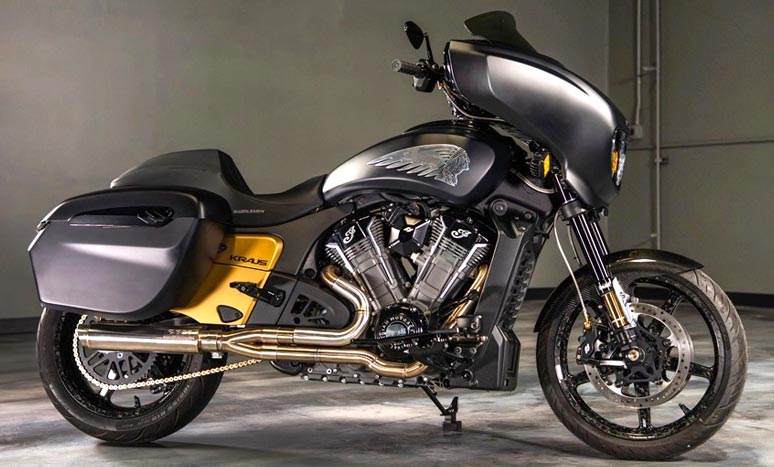Kraus Indian Chieftain with BST Carbon Fiber Wheels