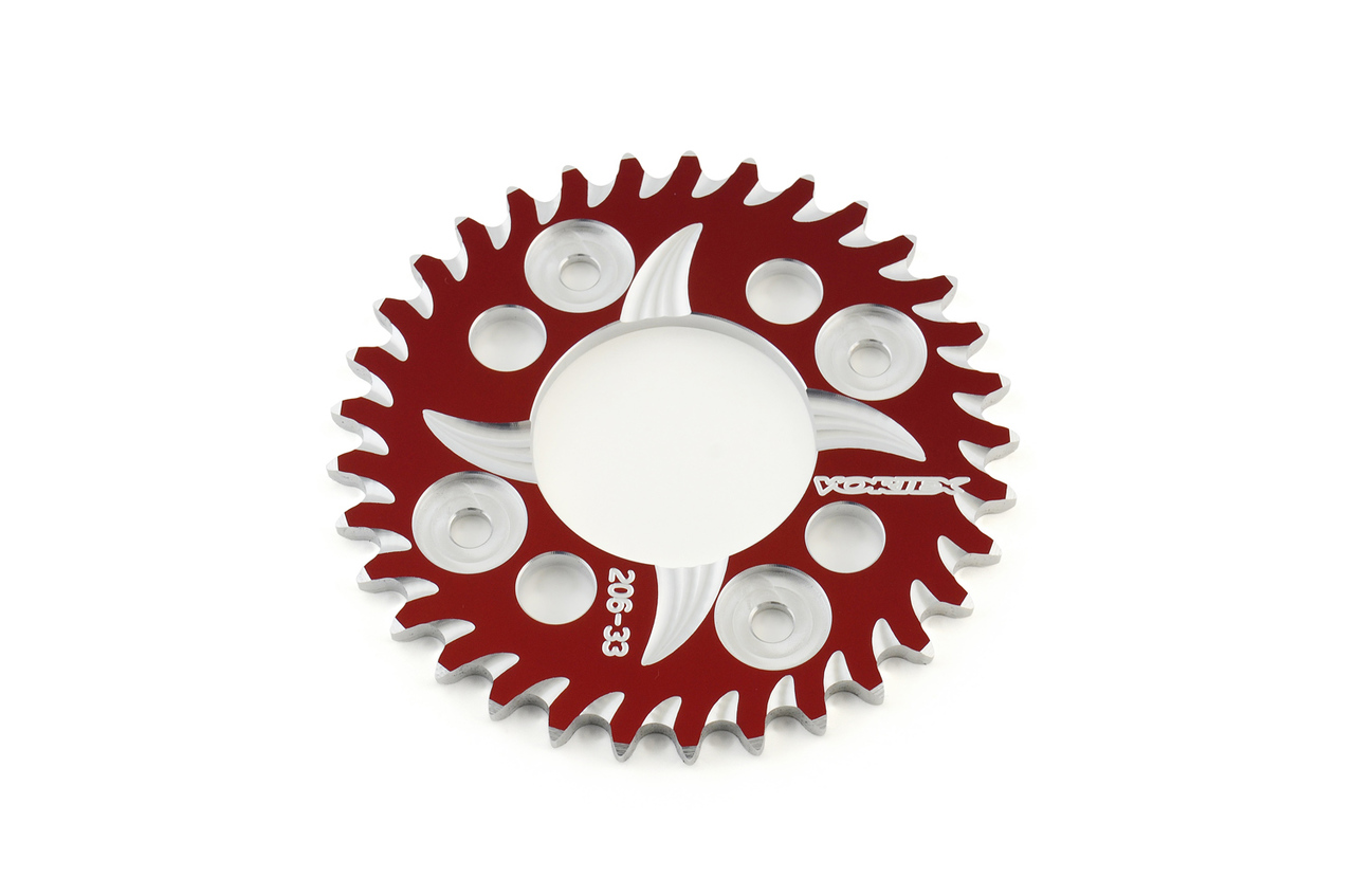 Buy Vortex Rear Sprocket 35 Tooth Red & Silver 420 Chain Grom/MSX125 (14-20) / Monkey (2019) SKU: 455709 at the price of US$ 64.95 | BrocksPerformance.com