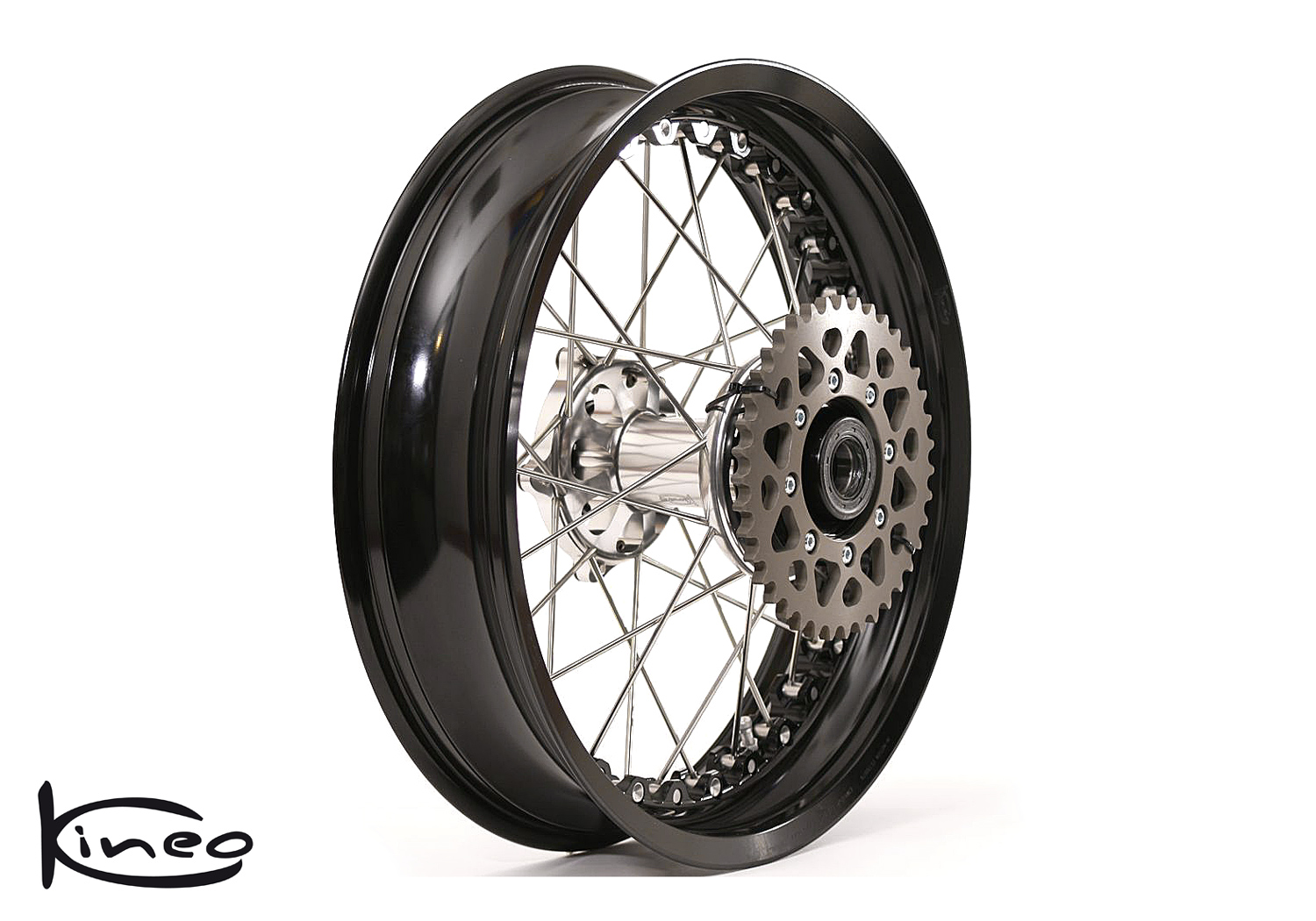 Buy Rear Kineo Wire Spoked Wheel 4.25 x 16.0 - Moto Guzzi V9 (2016>> all) SKU: 285473 at the price of US$ 1695 | BrocksPerformance.com