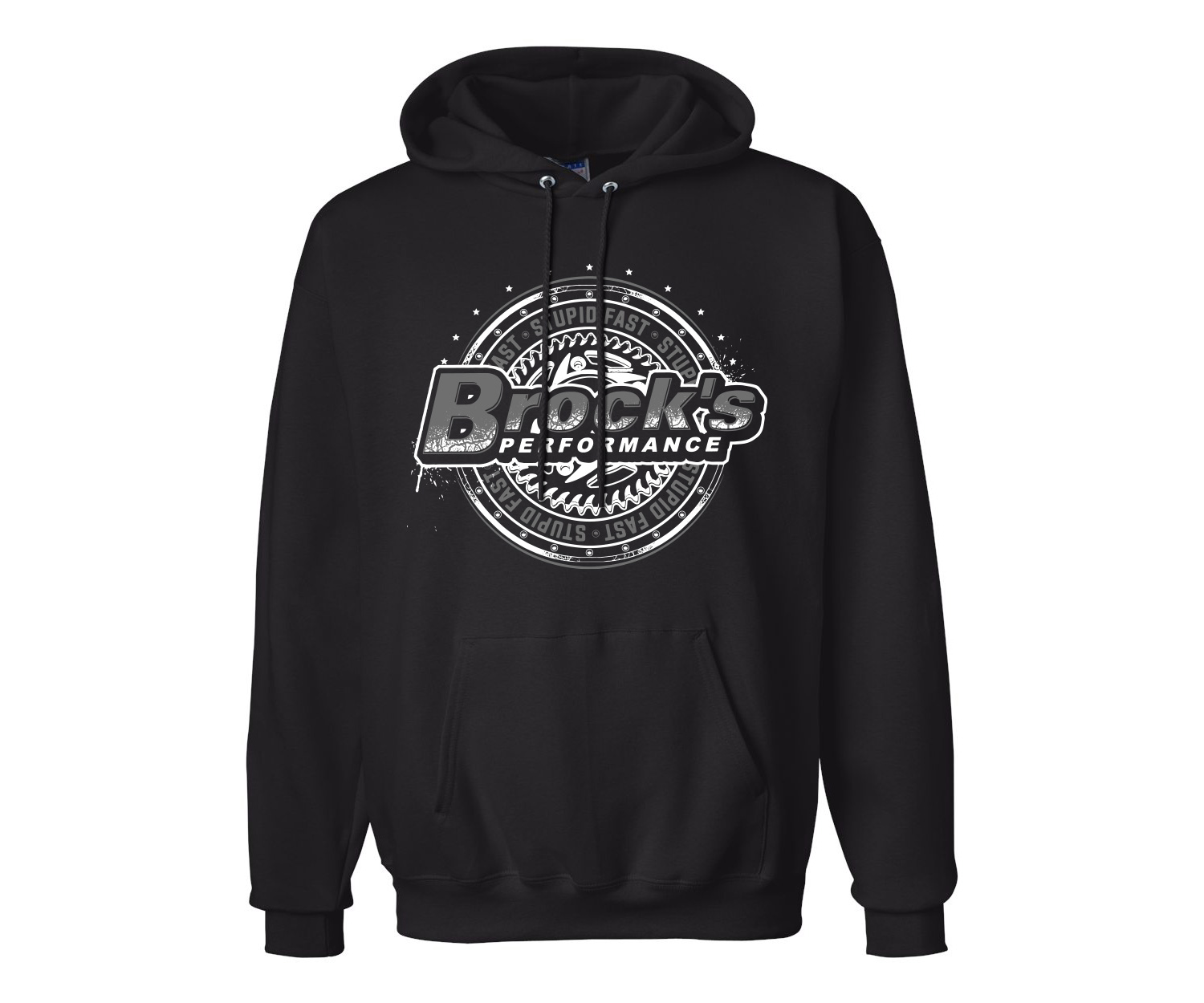 Buy Small Brock's Hooded Sweatshirt w/ Sprocket Logo SKU: 503633 at the price of US$ 39.99 | BrocksPerformance.com