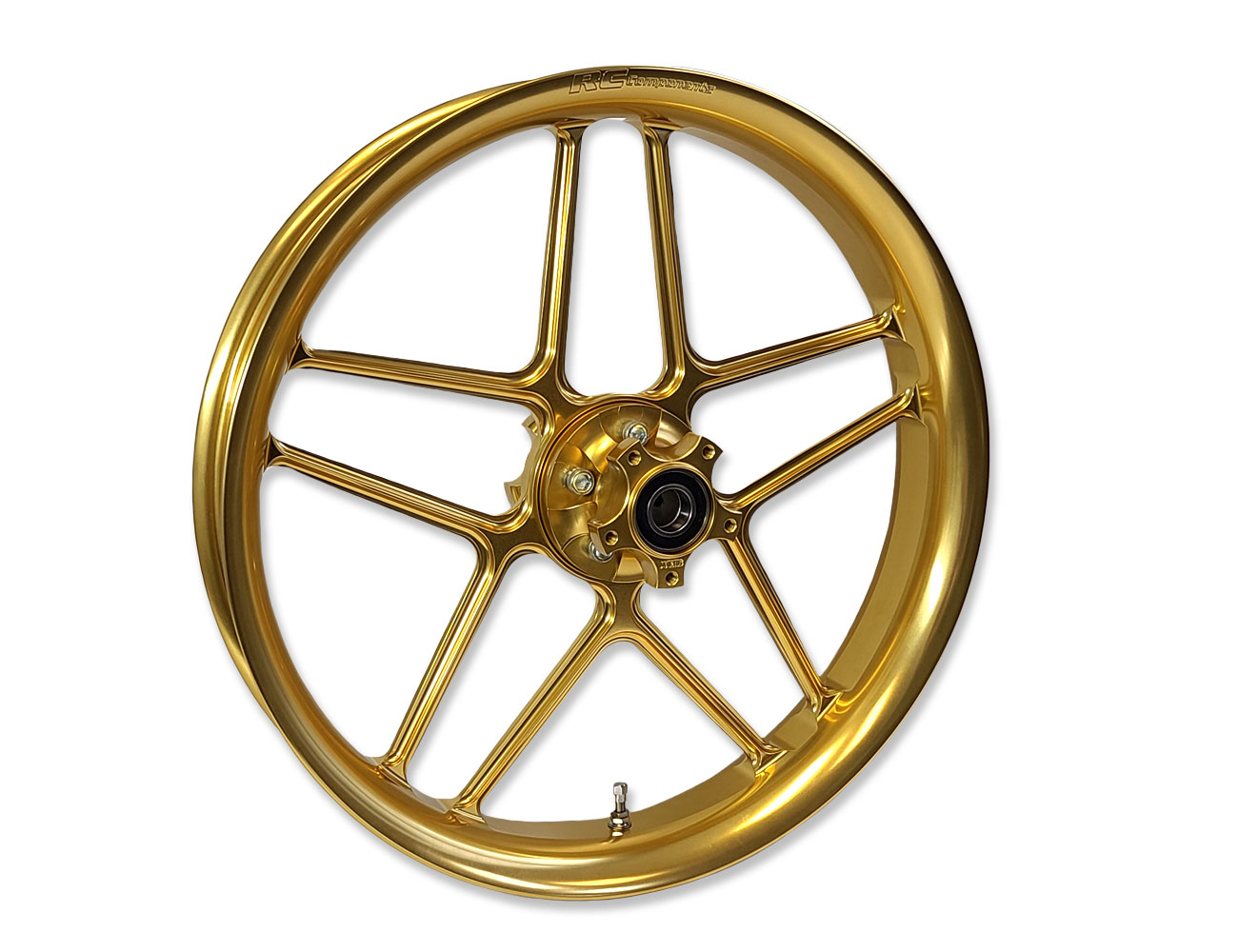 Buy Laguna 17 x 3.5 Forged Aluminum Front Wheel - Gold (09-23) H-D Touring Models SKU: 198516 at the price of US$ 1535 | BrocksPerformance.com