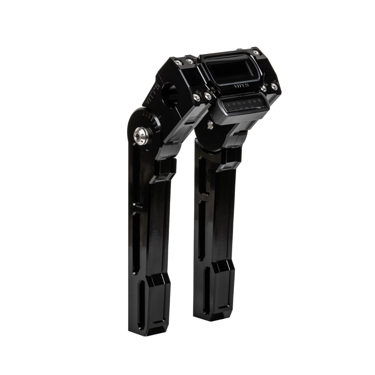 Buy Adjustable 10in Riser Black for 1-1/8in Bar Clamp with Digital Gauge Housing (See Fitment) SKU: 695137 at the price of US$ 795 | BrocksPerformance.com