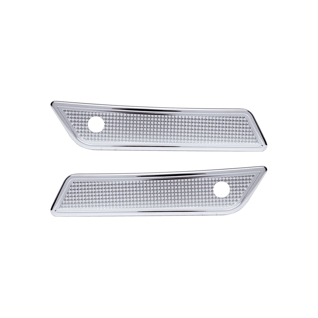 Buy Diamond Saddlebag Latch Covers Chrome Touring Models (14-23) SKU: 696164 at the price of US$ 279 | BrocksPerformance.com