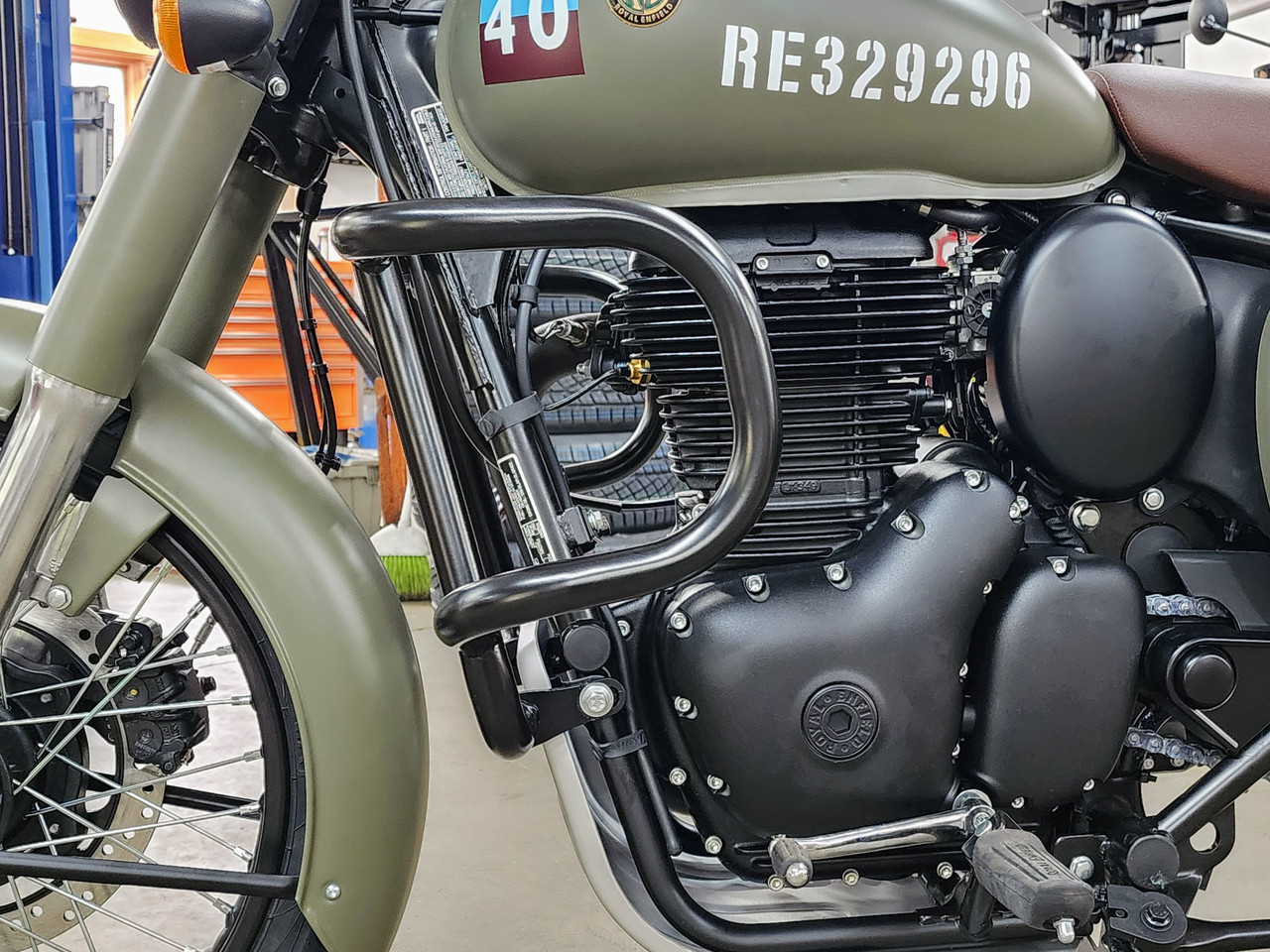 royal enfield meteor 350 engine guard
