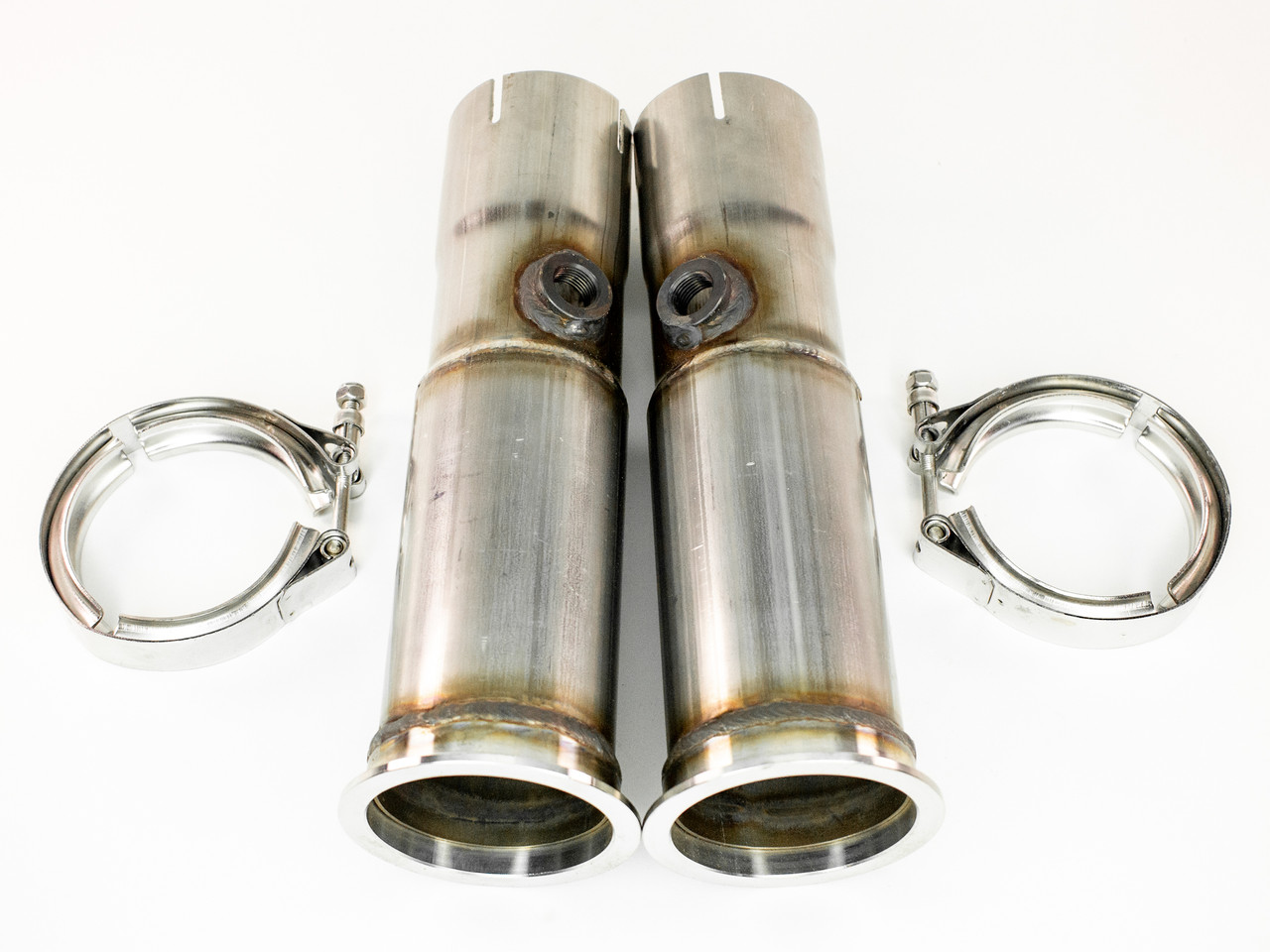 V-Band to Straight 3" Stainless Exhaust Pipe (Pair)