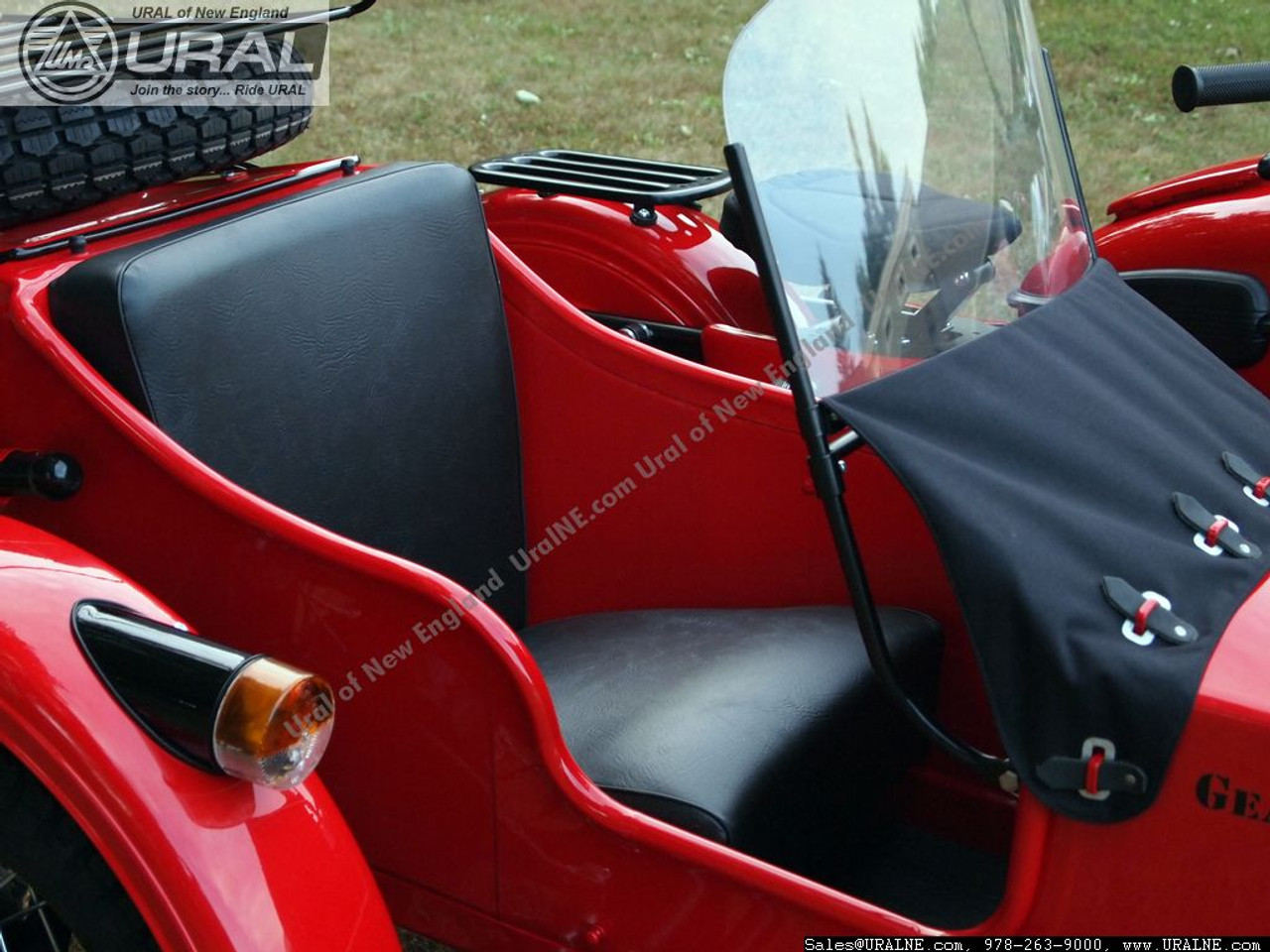 2012 Ural Gear-Up Red-Black Custom 2WD with Retro Lighting